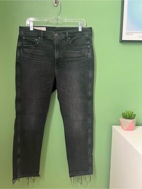 GAP Cigarette High Rise Black Jeans Size 14